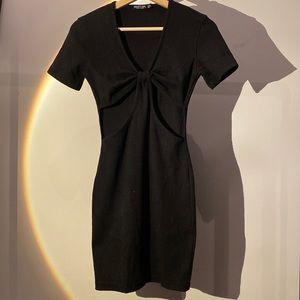 underboob cut-out mini dress